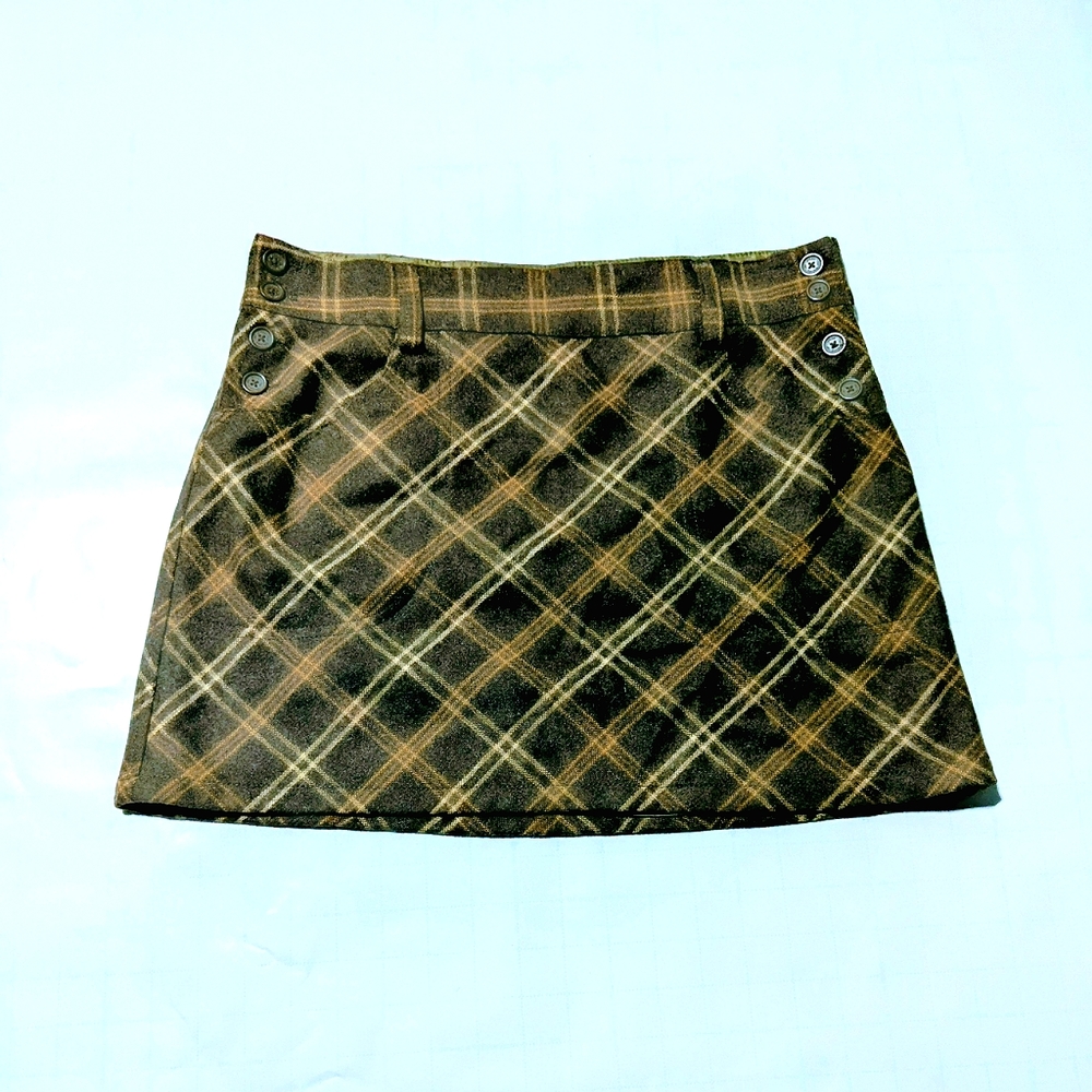 Free people size 4 plaid mini skirt